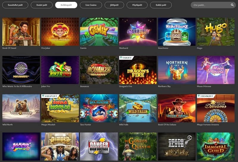 Casinohuone pelit