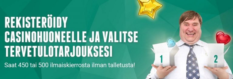 Casinohuone tervetuliaistarjous