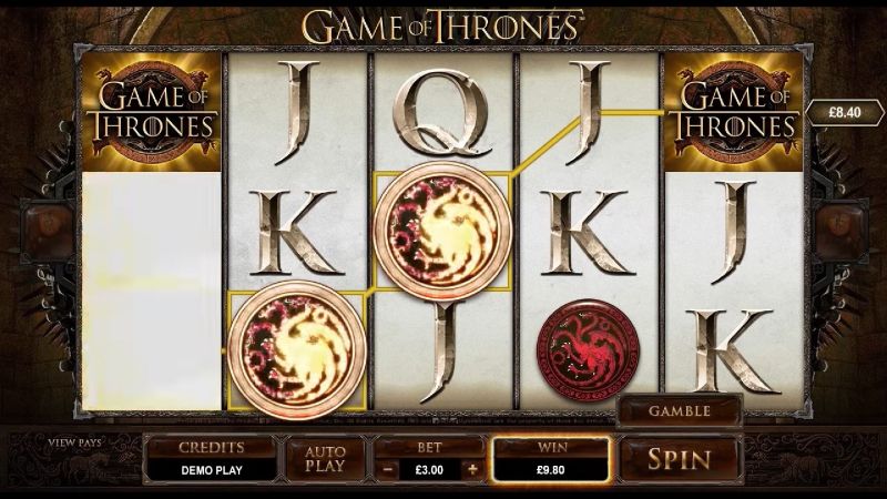game of thrones kolikkopeli peruspeli