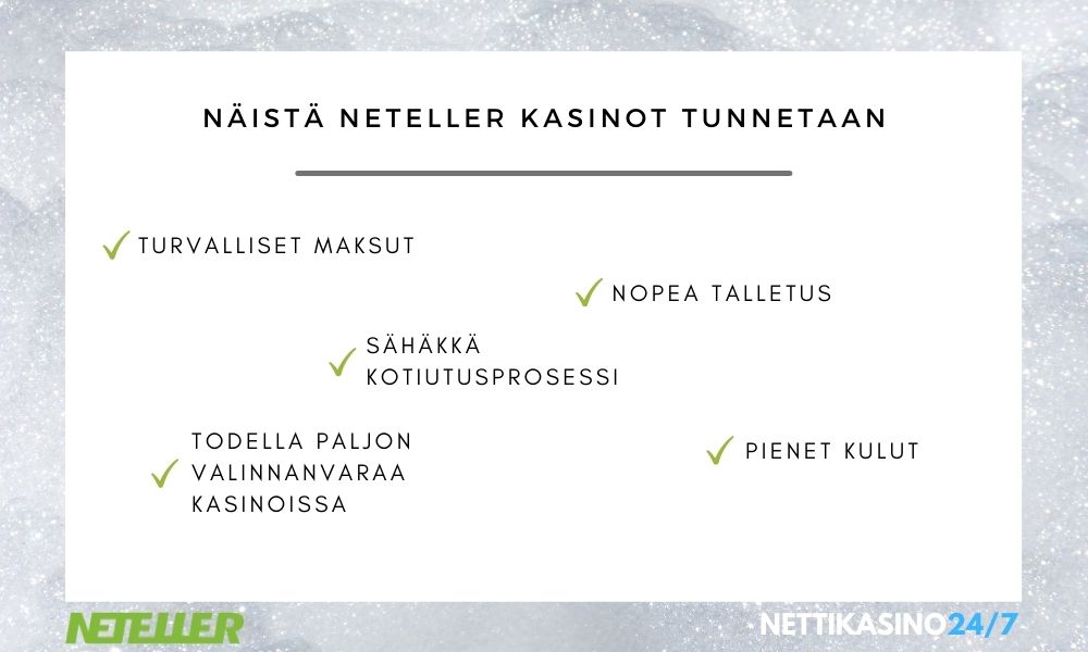 näin tunnistat neteller kasinot