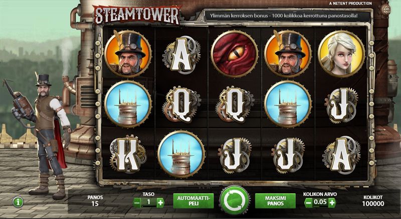 steam tower peruspeli