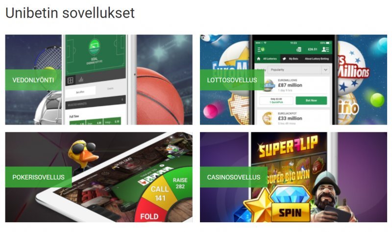 unibet casino mobiilisovellukset arvostelu