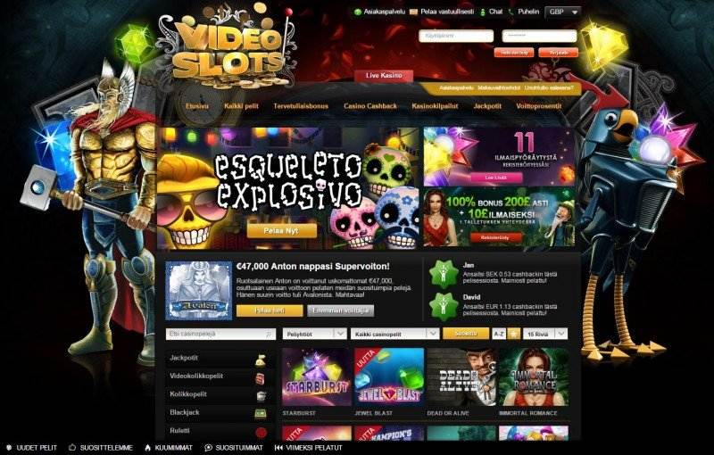 videoslots casino etusivu tervetuloa