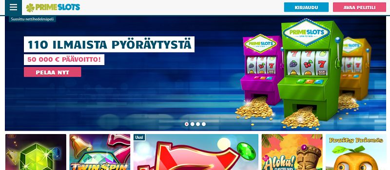 prime slots casino etusivu