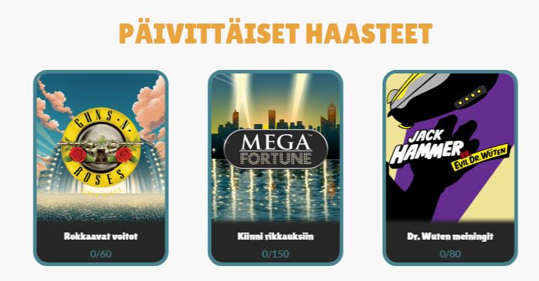 Cashmio päivittäiset haasteet