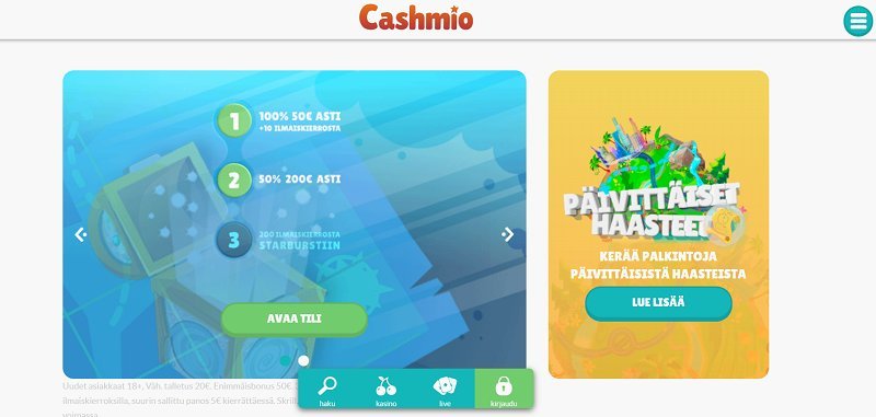 cashmio casino etusivu