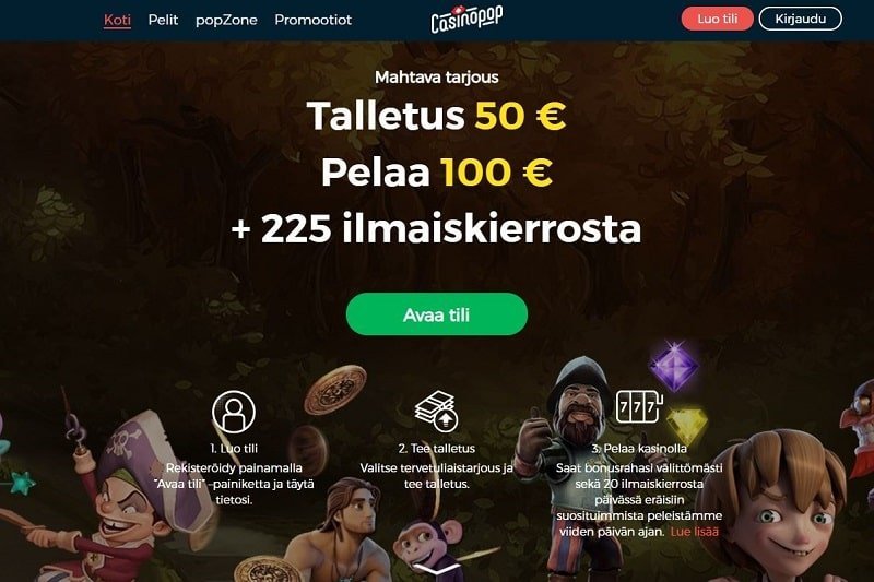 CasinoPop nettikasino