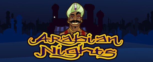 Arabian Nights Jackpot-kolikkopelin logo