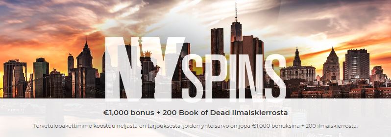 NYspins tervetuliaisbonus