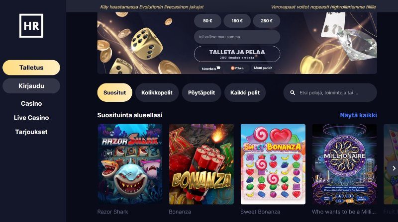 highroller casino suomi etusivu