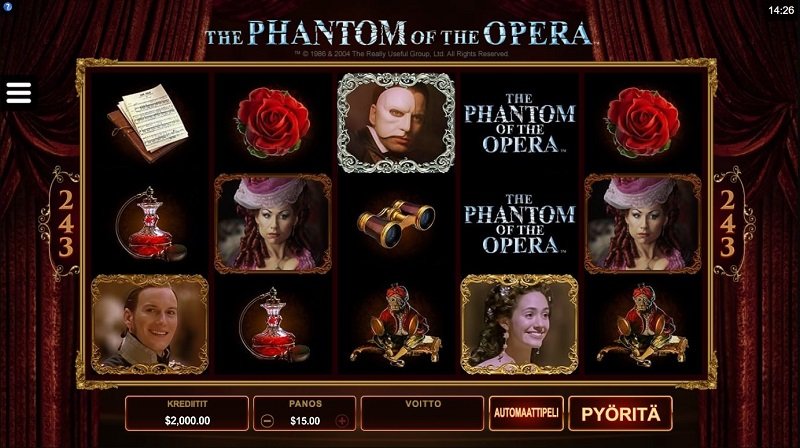 Phantom of the opera online hedelmäpeli