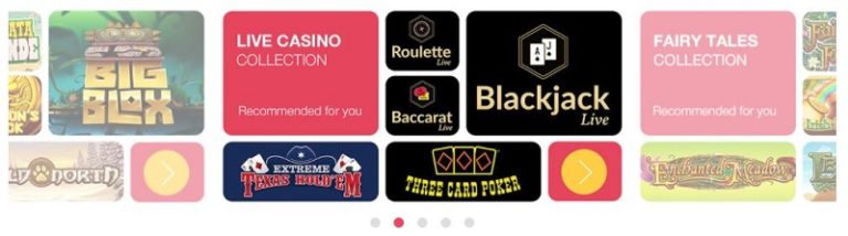 Omnia Casino pelivalikoima