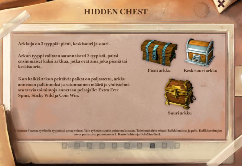 lost relics hidden chest bonustoiminto