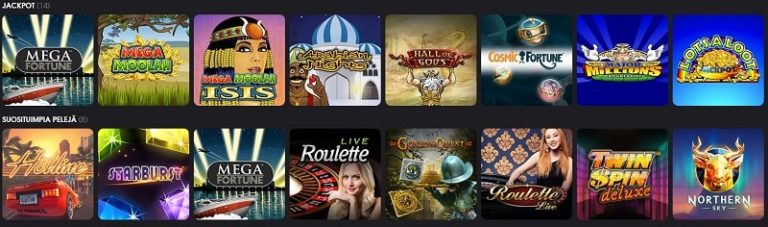 LetsBet nettikasino pelit