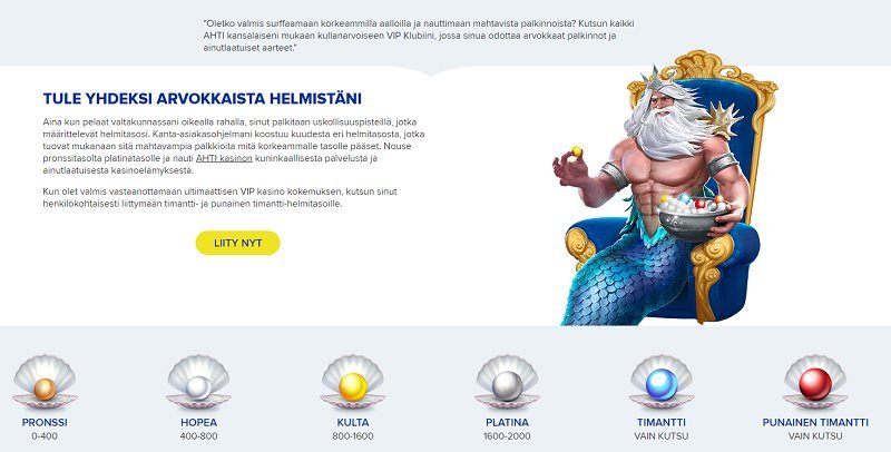 ahti games casino vip ohjelma