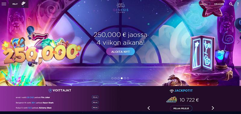 genesis casino etusivu