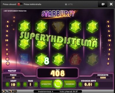Starburst iso voitto