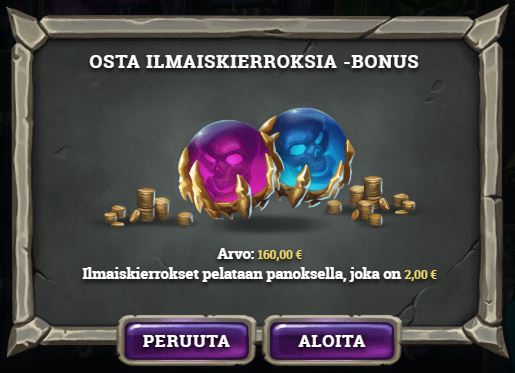 Dark Vortex -pelin Osta bonus -toiminto