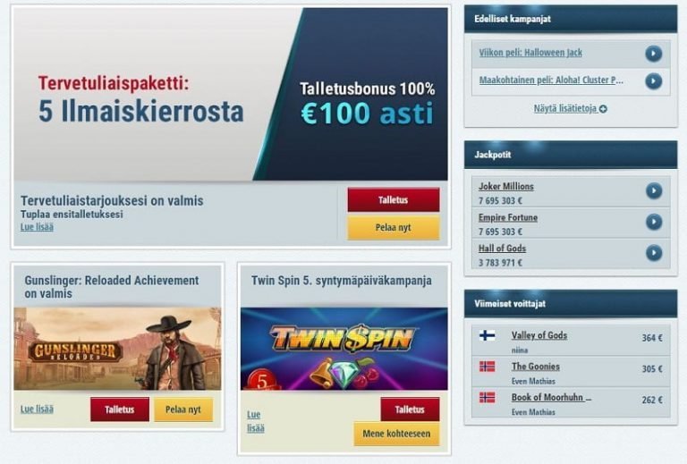 EuroSlotsin kampanjatarjontaa