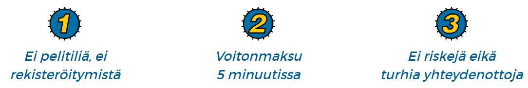 Pronto Casino tarjoaa muun muassa nopeita kotiutuksia.