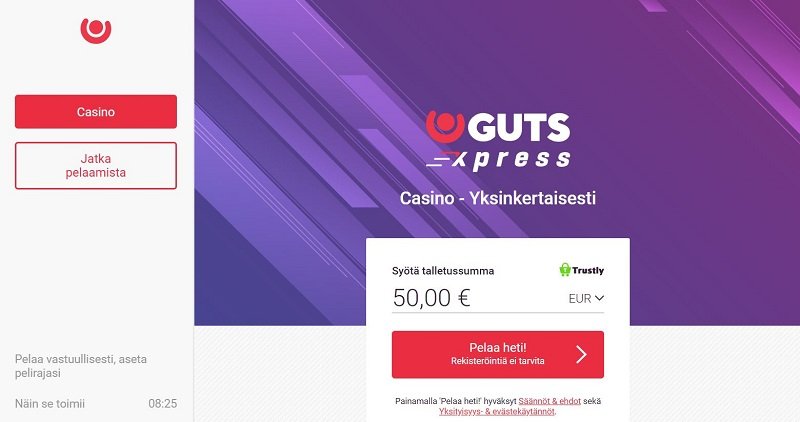 Guts Xpress Casino