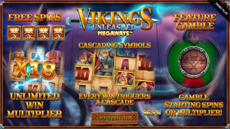 vikings unleashed megaways bonustoiminnot