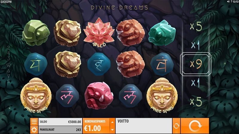 Divine Dreams -kolikkopeli
