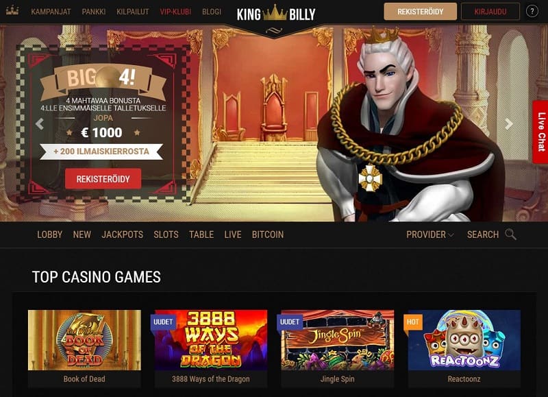 King Billy Casino aula