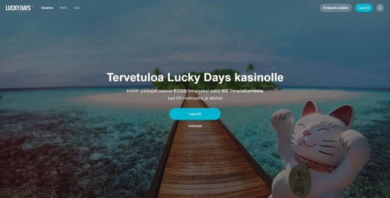 Lucky Days Casinon etusivu