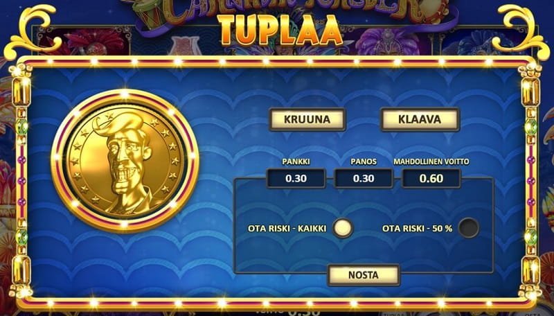 Carnaval Forever -pelissä tuplaaminen
