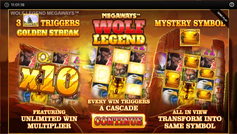 wolf legend megaways peliohjeet