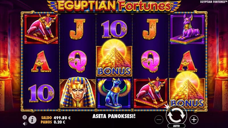 Egyptian Fortunes -kolikkopeli