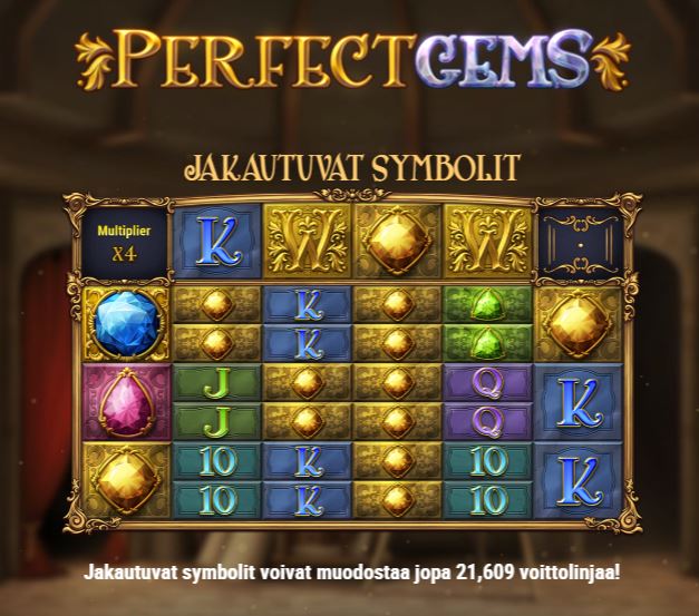 Perfect Gems jakautuvat symbolit -toiminto