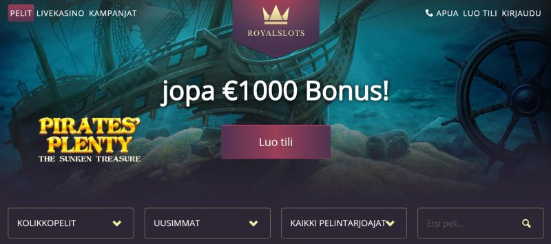 Royal Slots Casinon etusivu