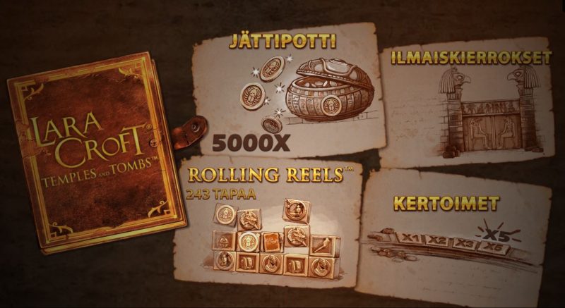 Lara Croft Temples and Tombs pelin alkunäyttö