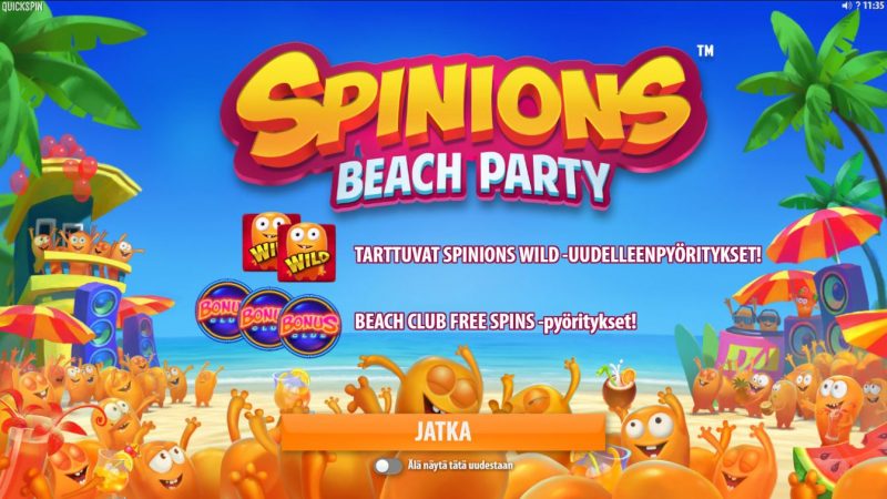 Spinions Beach Party -slotti