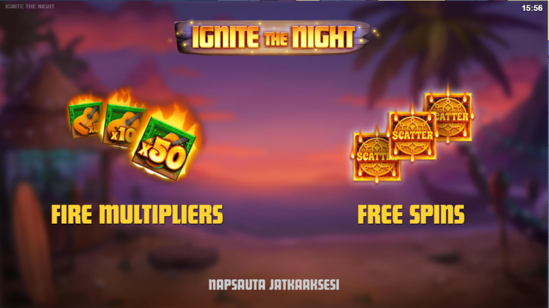 ignite_the_night_kolikkopeli