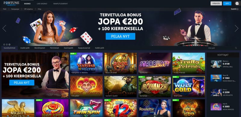 fortune jackpots casino etusivu