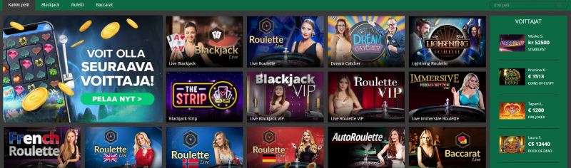 greenplay casino live-pelit