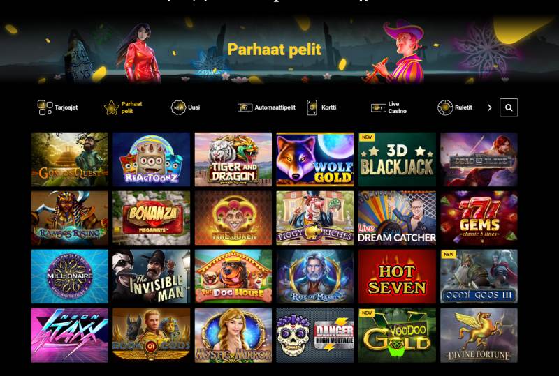 zet casino parhaat pelit