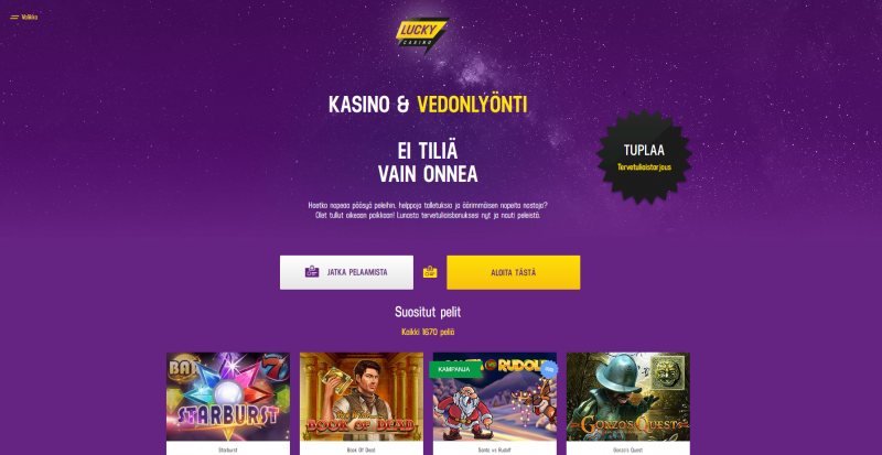 luckycasino etusivu