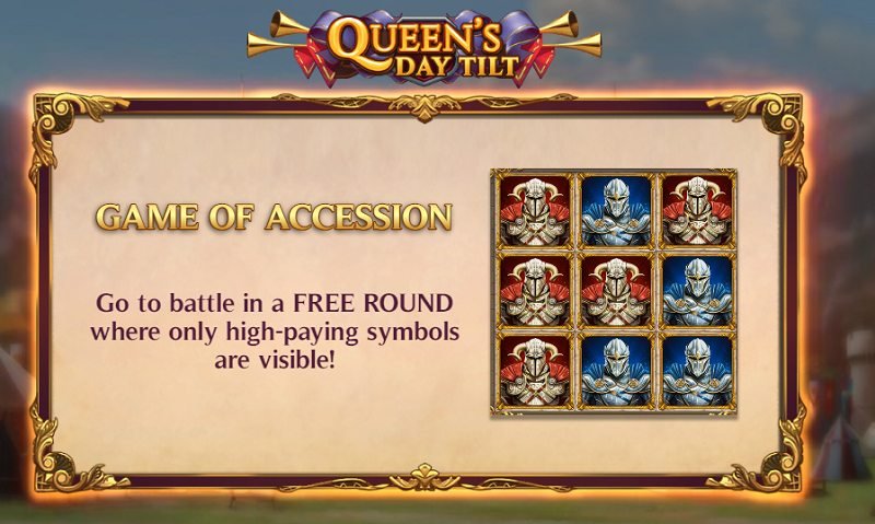 queen's day tilt erikoistoiminto game of accession