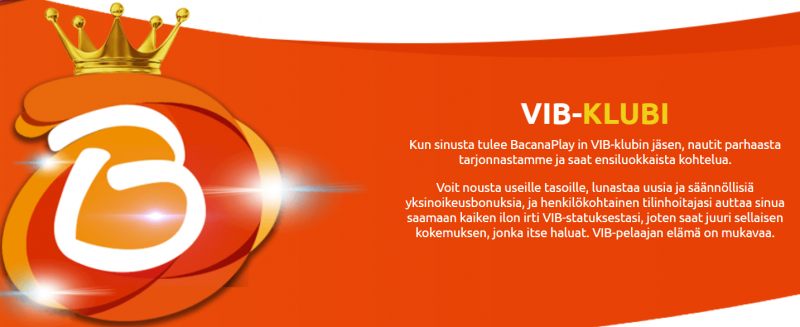 bacana play casino vip-ohjelma