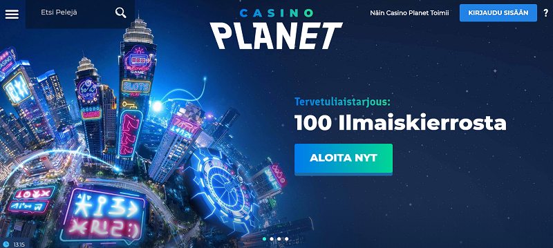 casino planet etusivu ilmaiskierroksia