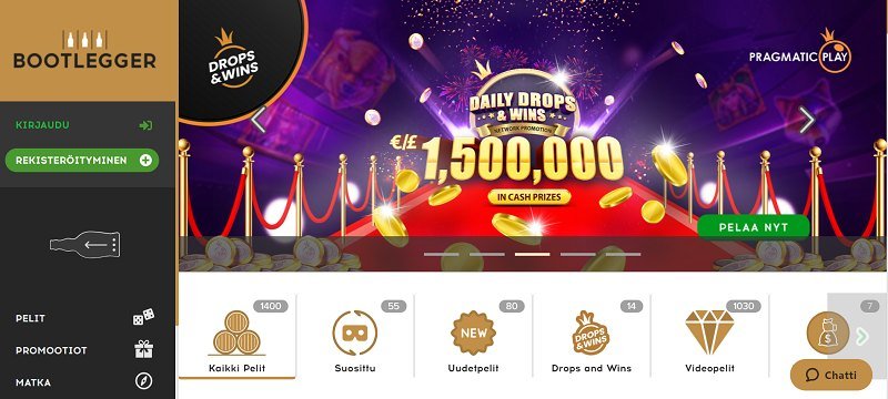 bootlegger casino etusivu