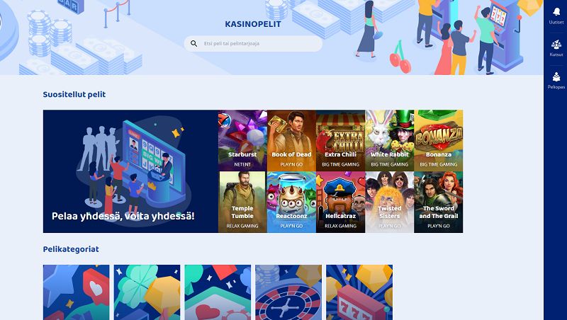 casinobud arvostelu pelivalikoima