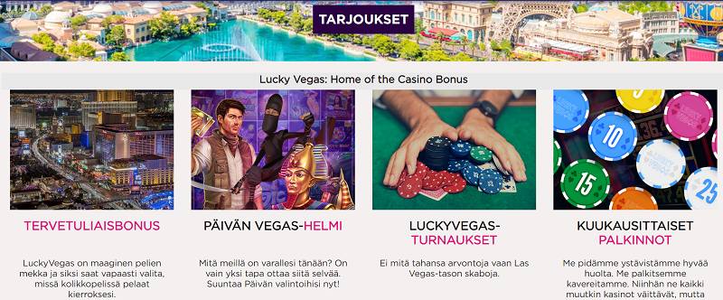 lucky vegas casino tarjouksia