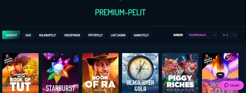 neonvegas casino pelivalikoima premium pelit