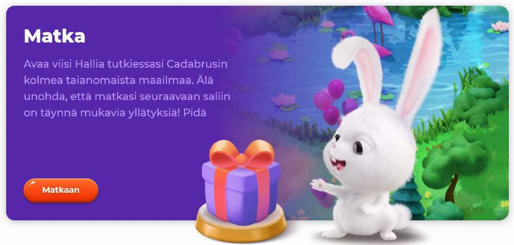 cadabrus casino kasinoseikkailu gamification