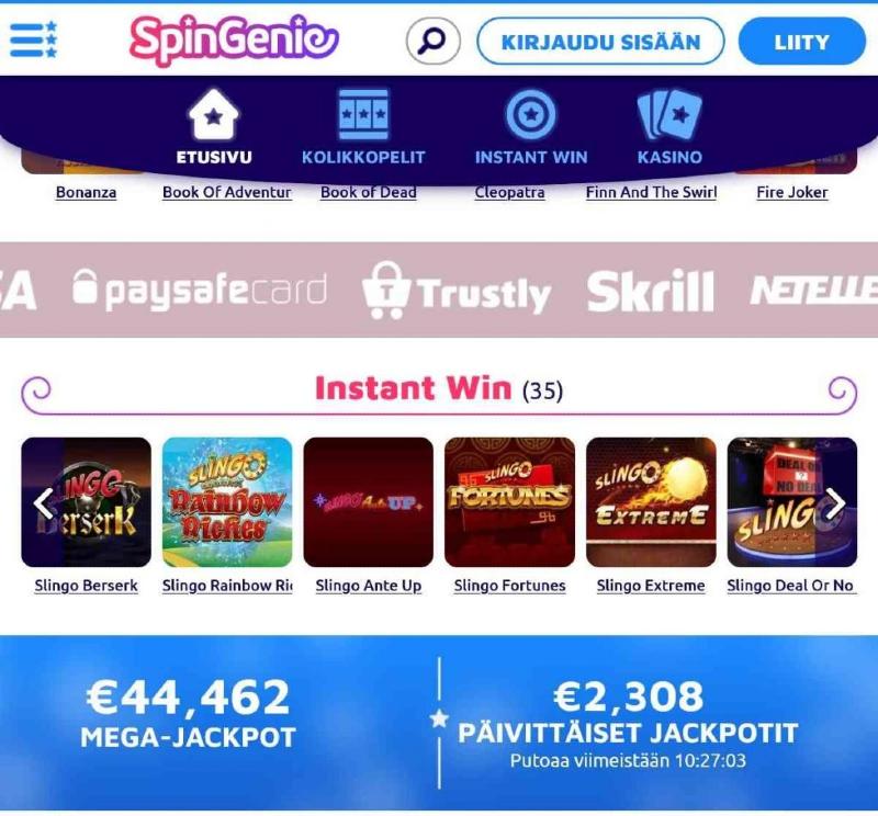 spin genie casino peliaula